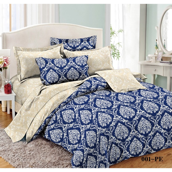 КПБ 2 сп., 200х220 см, 175х215 см, 70х70 см-2 шт., поплин 20/001-PE