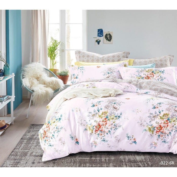 КПБ 2 сп., 230х240 см, 180х210 см, 70х70 см-2 шт., сатин 20/022-SR