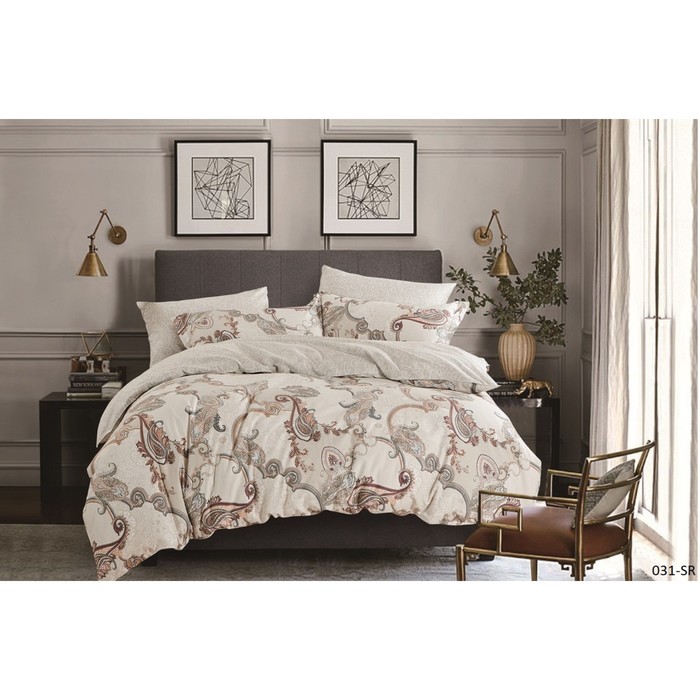 КПБ 2 сп., 230х240 см, 180х210 см, 70х70 см-2 шт., сатин 20/031-SR