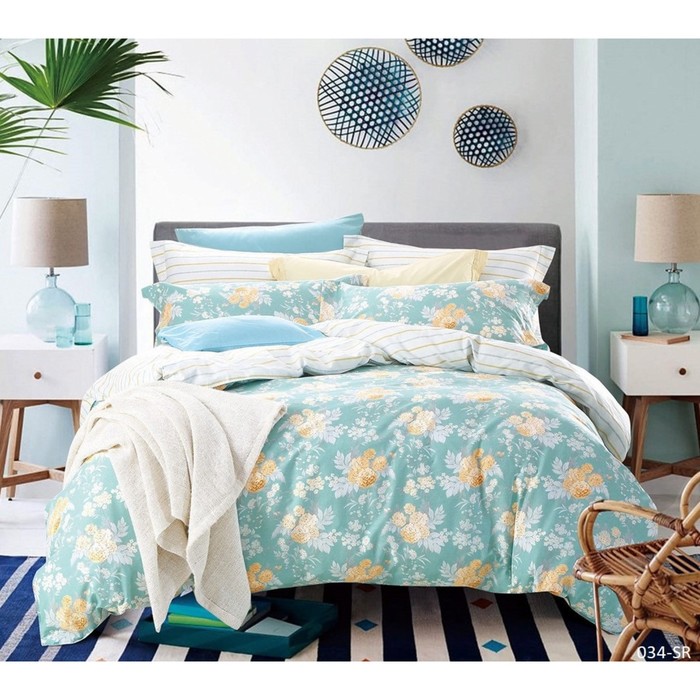 КПБ 2 сп., 230х240 см, 180х210 см, 70х70 см-2 шт., сатин 20/034-SR