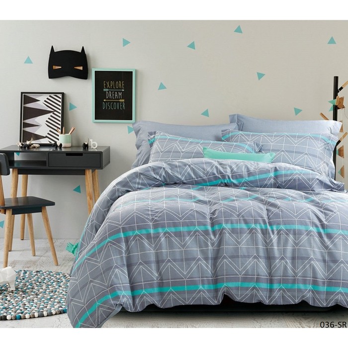 КПБ евро, 230х250 см, 200х220 см, 50х70 см, 70х70 см по 2 шт., сатин 31/036-SR