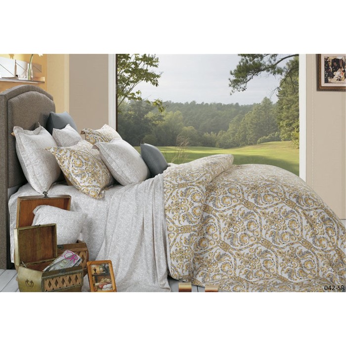 КПБ евро, 230х250 см, 200х220 см, 50х70 см, 70х70 см по 2 шт., сатин 31/042-SR