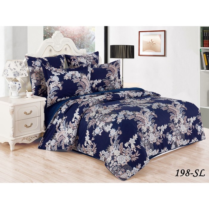 КПБ 2 сп., 200х220 см, 175х215 см, 70х70 см-2 шт., сатин 20/198-SL