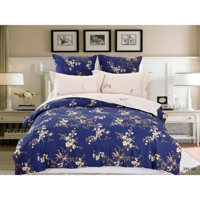 КПБ 1,5 сп., 160х230 см, 150х210 см, 70х70 см-2 шт., сатин 15/395-SK