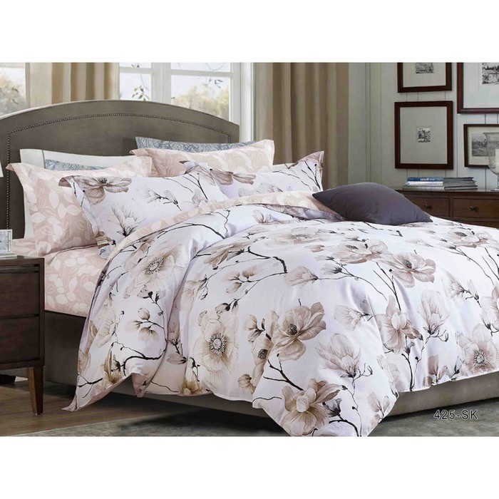 КПБ 1,5 сп., 160х230 см, 150х210 см, 70х70 см-2 шт., сатин 15/425-SK