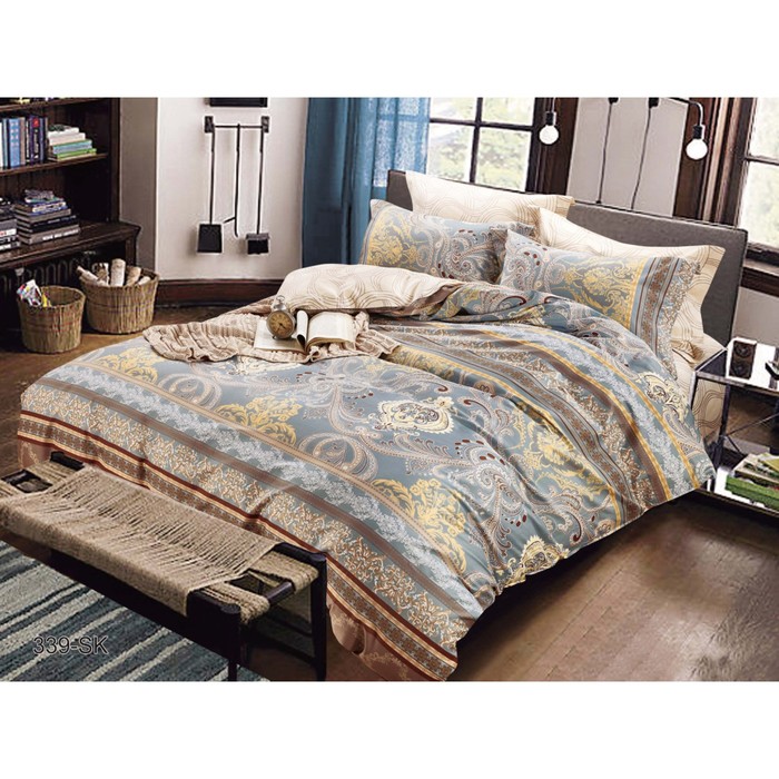 КПБ 2 сп., 230х240 см, 180х210 см, 70х70 см-2 шт., сатин 20/339-SK