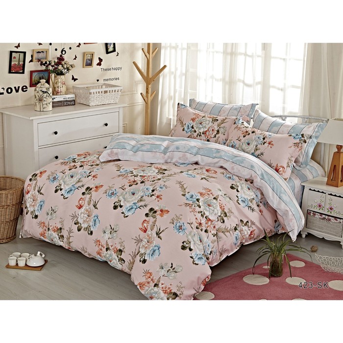 КПБ 2 сп., 230х240 см, 180х210 см, 70х70 см-2 шт., сатин 20/423-SK