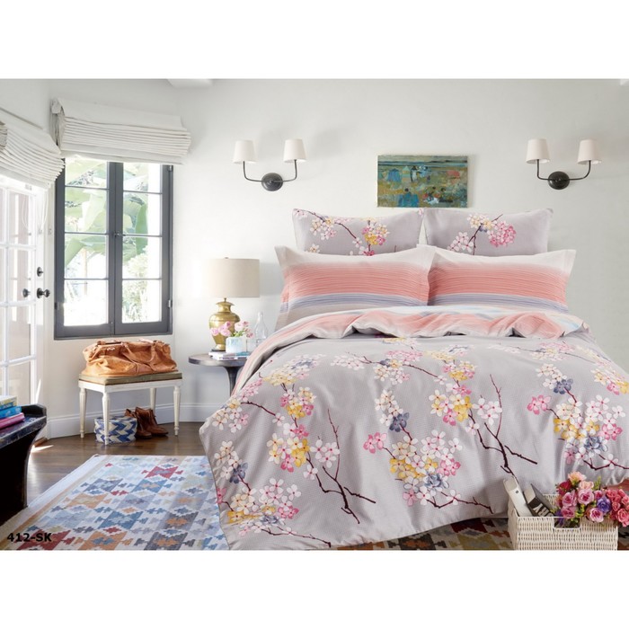 КПБ 2 сп., 230х240 см, 180х210 см, 70х70 см-2 шт., сатин 20/412-SK