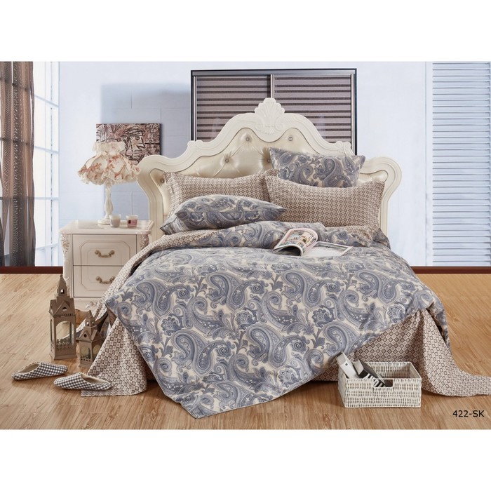 КПБ евро, 230х250 см, 200х220 см, 50х70 см, 70х70 см по 2 шт., сатин 31/422-SK