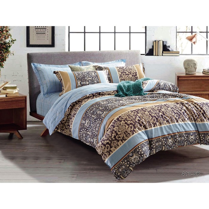 КПБ евро, 230х250 см, 200х220 см, 50х70 см, 70х70 см по 2 шт., сатин 31/413-SK