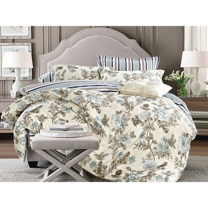 КПБ евро, 230х250 см, 200х220 см, 50х70 см, 70х70 см по 2 шт., сатин 31/418-SK