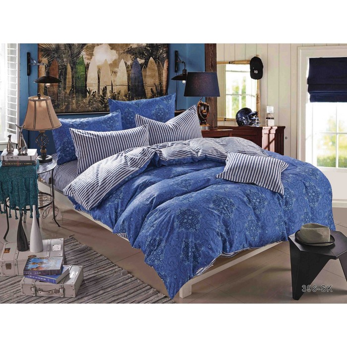 КПБ дуэт, 230х250 см, 150х210 см-2 шт., 50х70 см, 70х70 см по 2 шт., сатин 41/396-SK