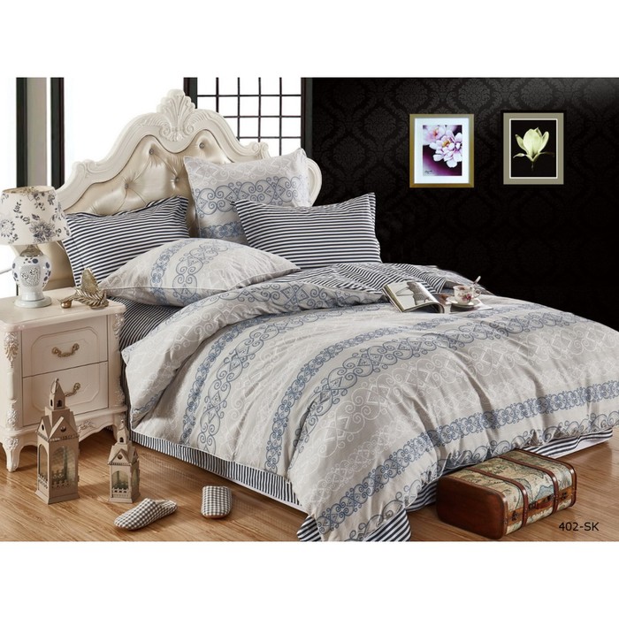 КПБ дуэт, 230х250 см, 150х210 см-2 шт., 50х70 см, 70х70 см по 2 шт., сатин 41/402-SK