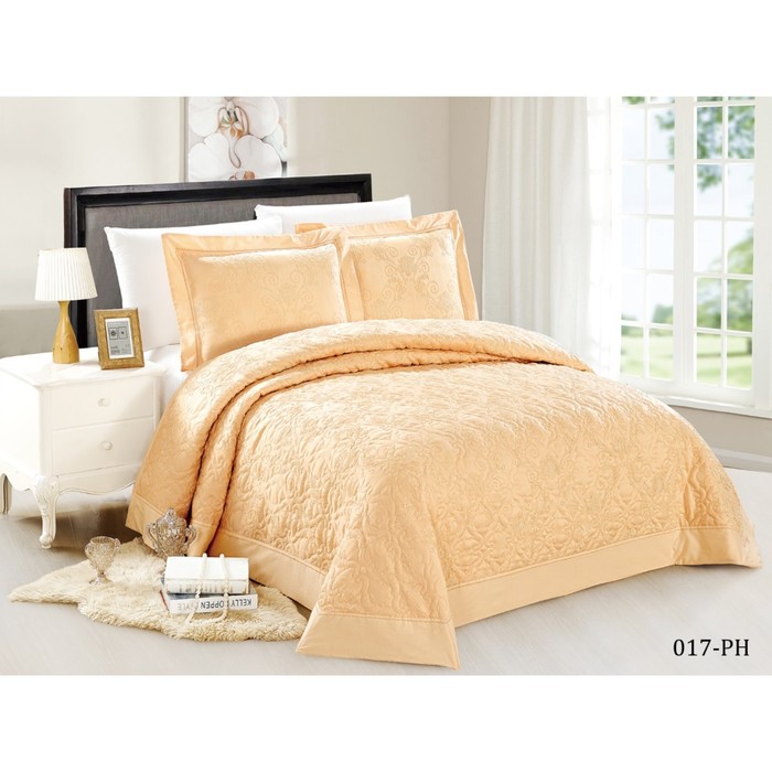 Комлект Aurora: покрывало 230 × 250 см, наволочки 50 × 70 см - 2 шт