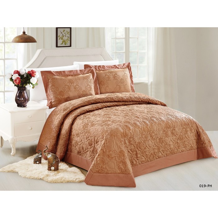 Комлект Aurora: покрывало 230 × 250 см, наволочки 50 × 70 см - 2 шт