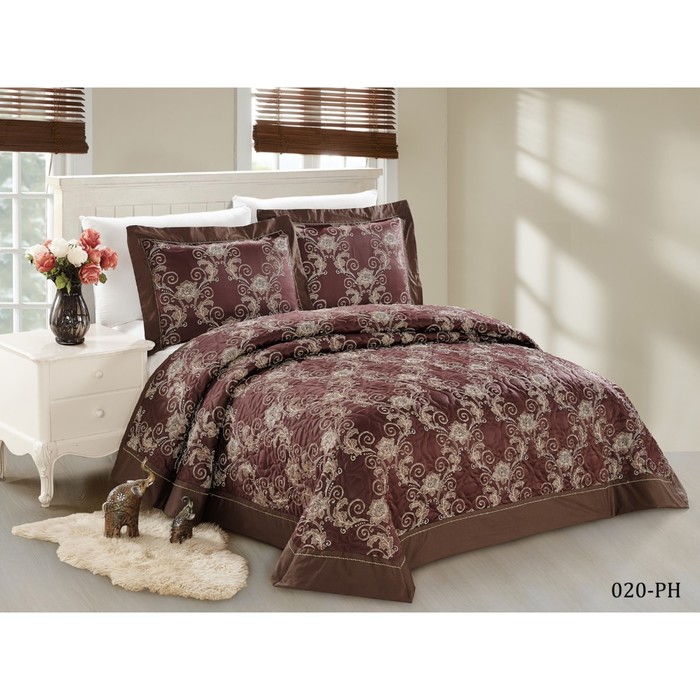 Комлект Aurora: покрывало 230 × 250 см, наволочки 50 × 70 см - 2 шт