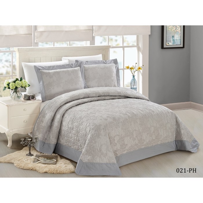 Комлект Aurora: покрывало 230 × 250 см, наволочки 50 × 70 см - 2 шт