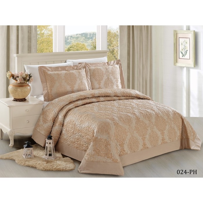 Комлект Aurora: покрывало 230 × 250 см, наволочки 50 × 70 см - 2 шт