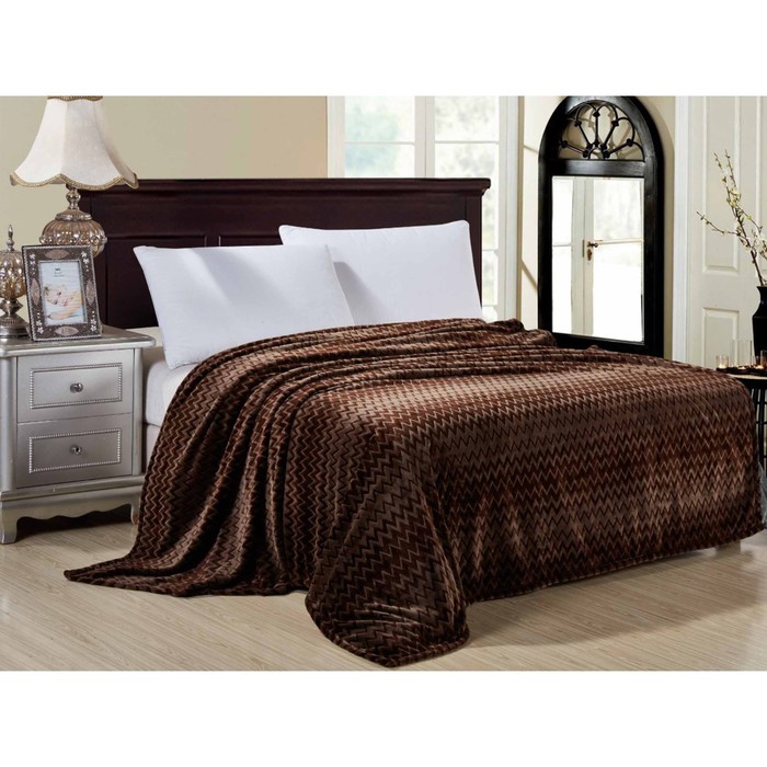 Плед "Волна", размер 150х200 см, велсофт 320 г/м2 150/003-VL