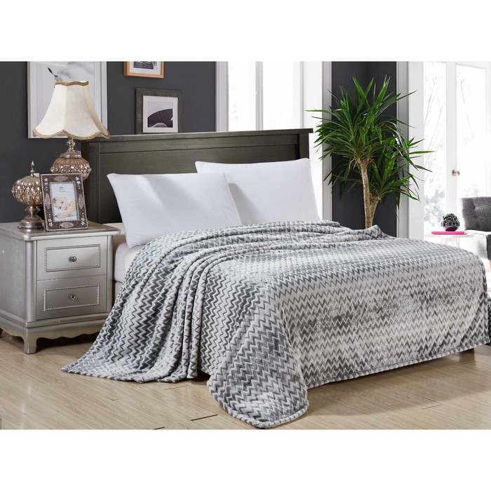 Плед "Волна", размер 150х200 см, велсофт 320 г/м2 150/005-VL