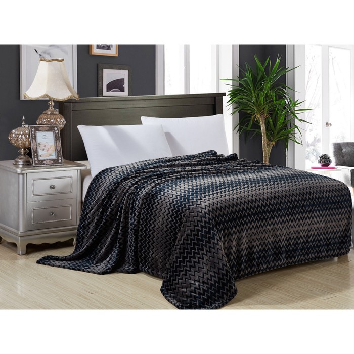 Плед "Волна", размер 150х200 см, велсофт 320 г/м2 150/007-VL