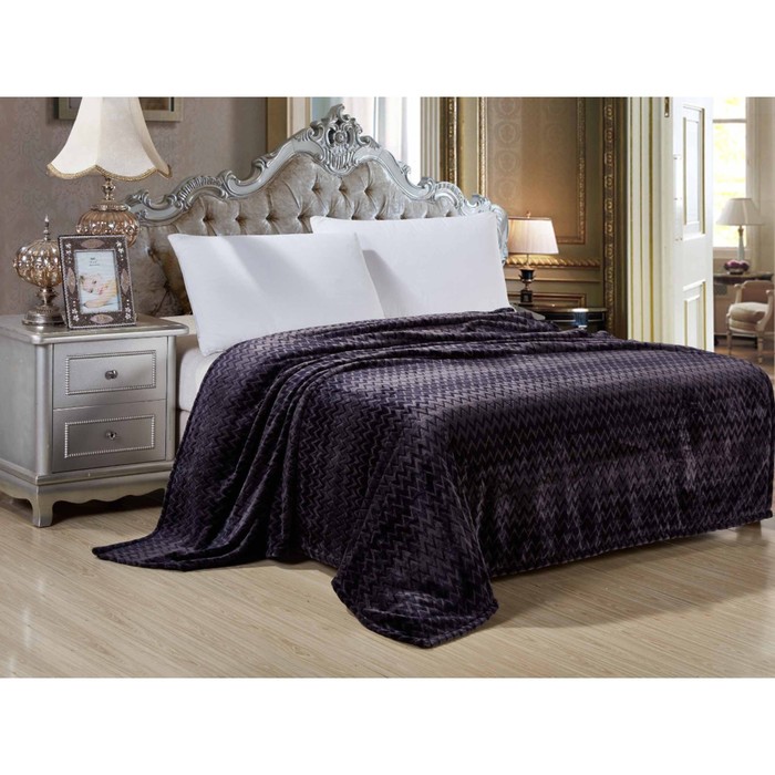 Плед "Волна", размер 150х200 см, велсофт 320 г/м2 150/011-VL