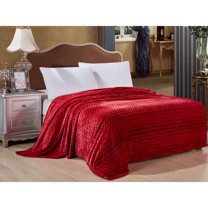 Плед "Волна", размер 180х200 см, велсофт 320 г/м2 180/008-VL