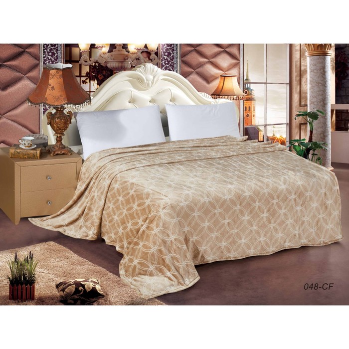 Плед "Вирджиния", размер 180х200 см, велсофт 200 г/м2 180/048-cf