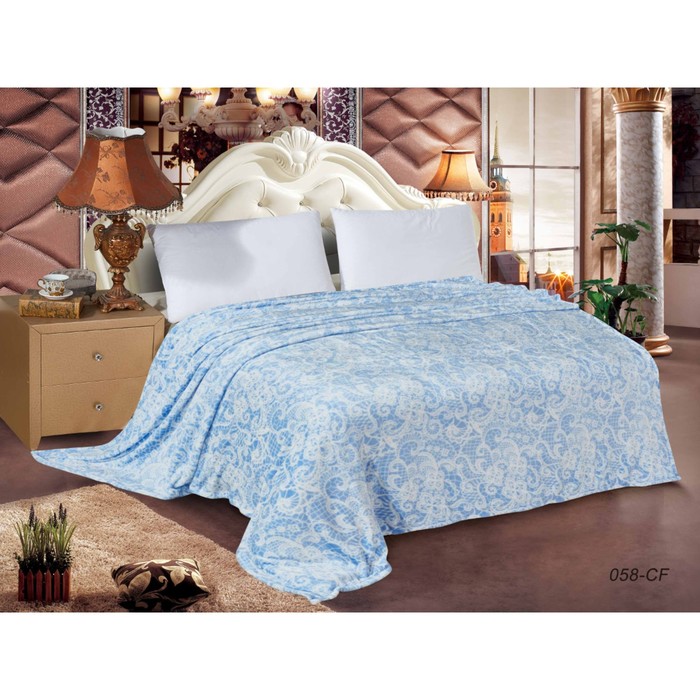 Плед "Вирджиния", размер 180х200 см, велсофт 200 г/м2 180/058-cf