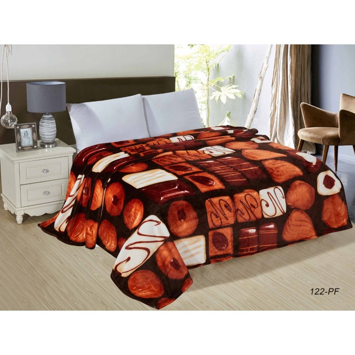 Плед "Калифорния", размер 180х200 см, велсофт 290 г/м2 180/122-pf