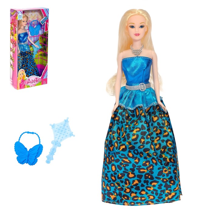 Кукла модель "Эбби" в платье, МИКС