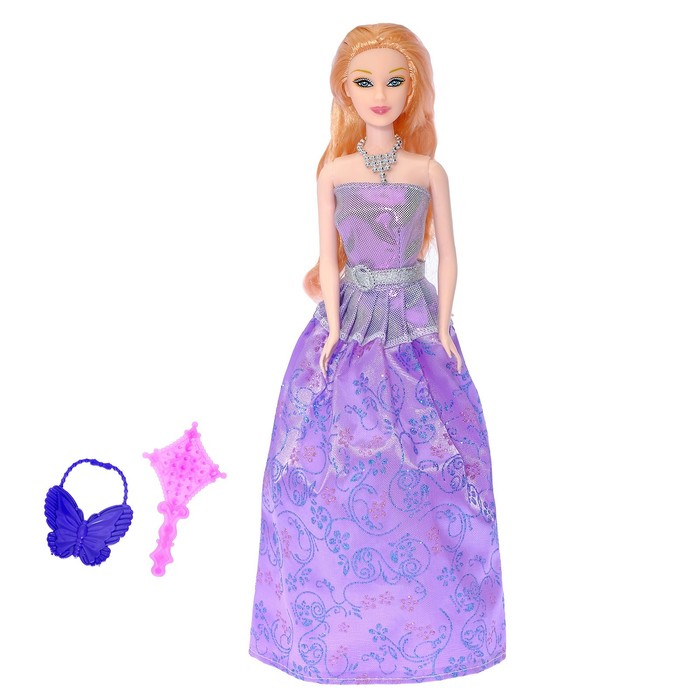 Кукла модель "Эбби" в платье, МИКС