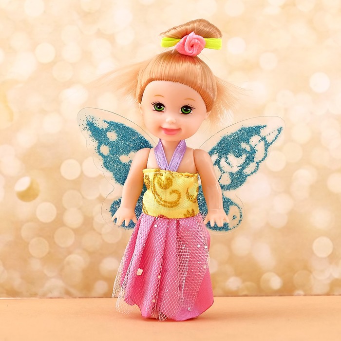 Кукла-малышка "Эмма бабочка" в платье, МИКС