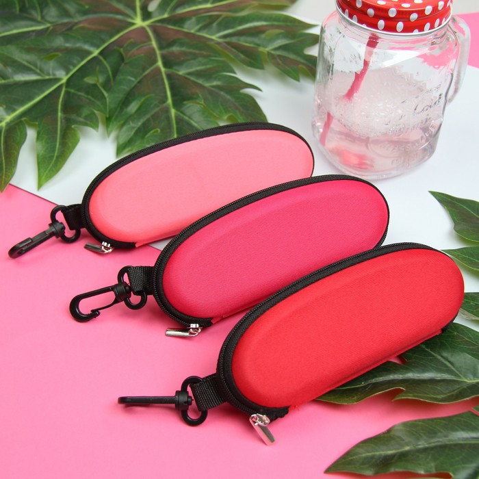 Футляр для очков "Курносики", отдел на молнии, цвет МИКС