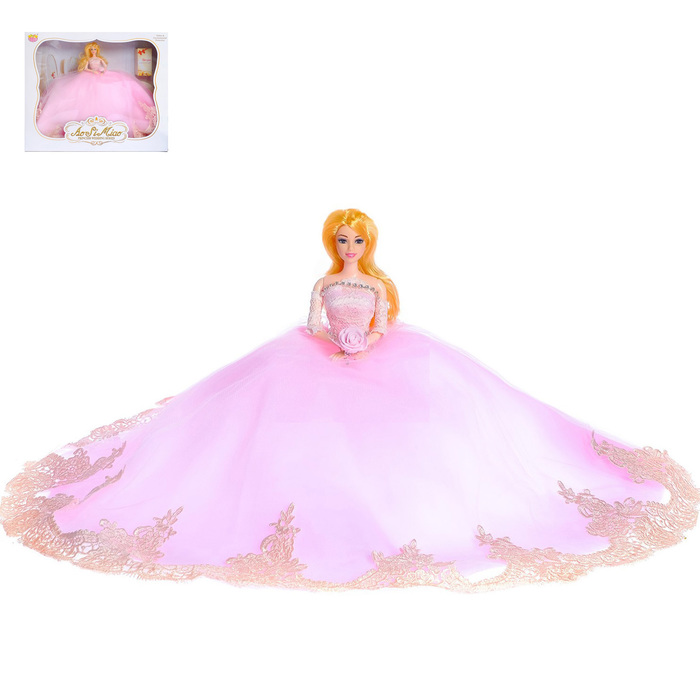 Кукла модель "Лилиана" в свадебном платье с аксессуарами