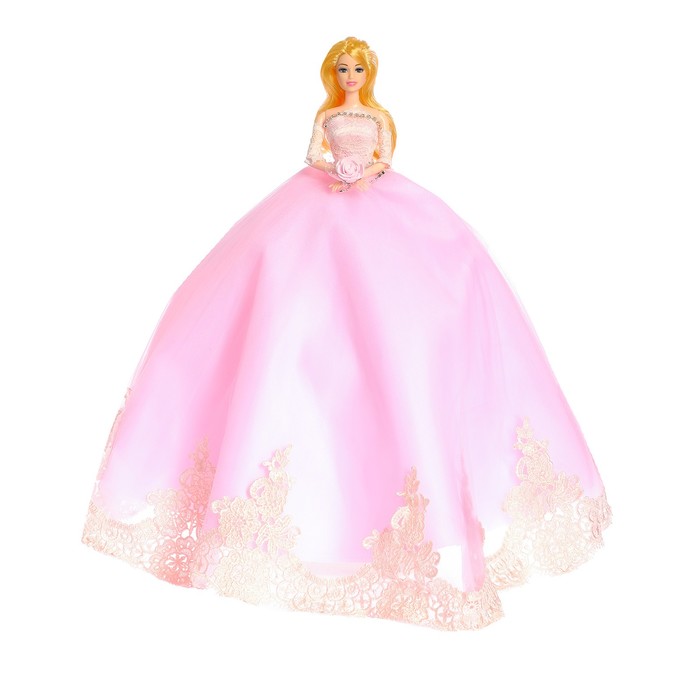 Кукла модель "Лилиана" в свадебном платье с аксессуарами