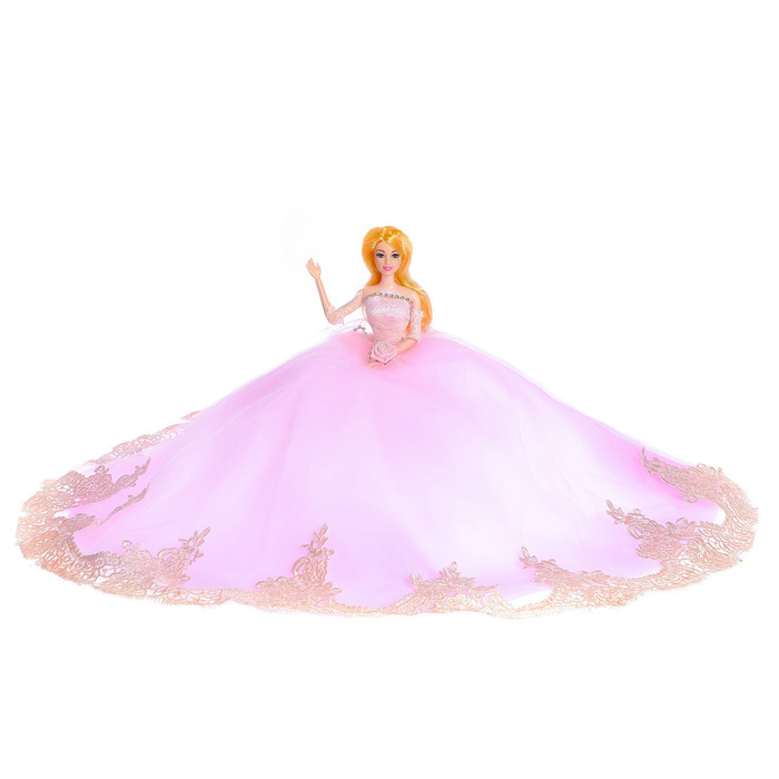 Кукла модель "Лилиана" в свадебном платье с аксессуарами