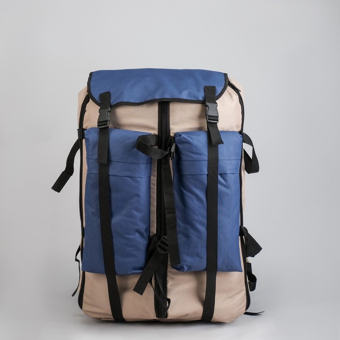 Рюкзак туристический "Ягодный", 55 л, с расширением, отдел на шнурке, наружный карман, кордура