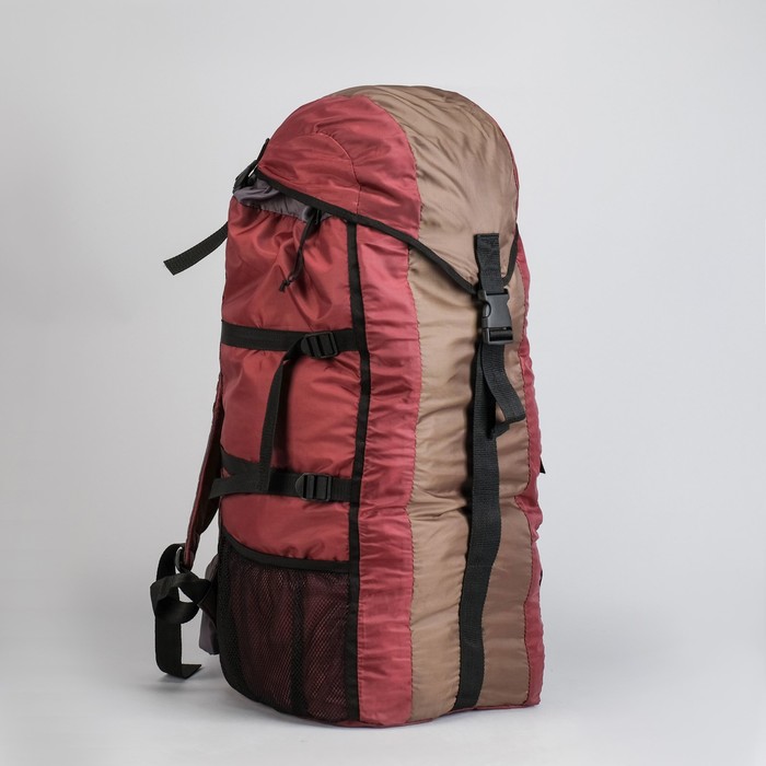 Рюкзак туристический "УРАН", 60 л, отдел на шнурке, 2 боковые сетки, цвет хаки