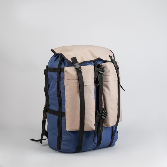 Рюкзак туристический "Ягодный", 55 л, с расширением, отдел на шнурке, наружный карман, кордура