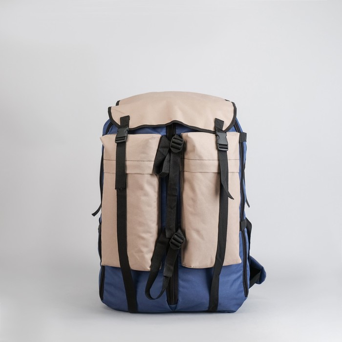 Рюкзак туристический "Ягодный", 55 л, с расширением, отдел на шнурке, наружный карман, кордура