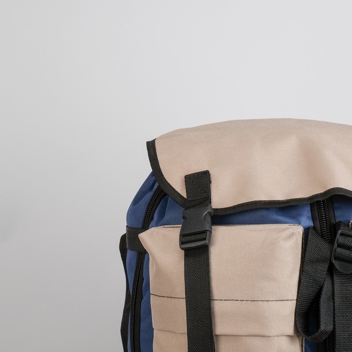 Рюкзак туристический "Ягодный", 55 л, с расширением, отдел на шнурке, наружный карман, кордура