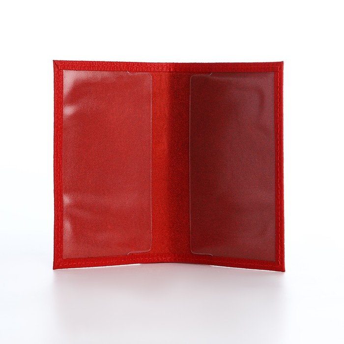 фото Обложка для паспорта, цвет красный кайман