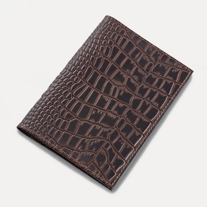 Обложка для автодокументов, цвет коричневый