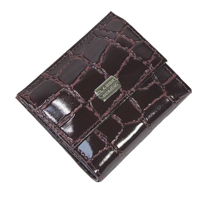 Кошелёк женский раскладной, 1 отдел для купюр, для кредитных карт, цвет бордовый