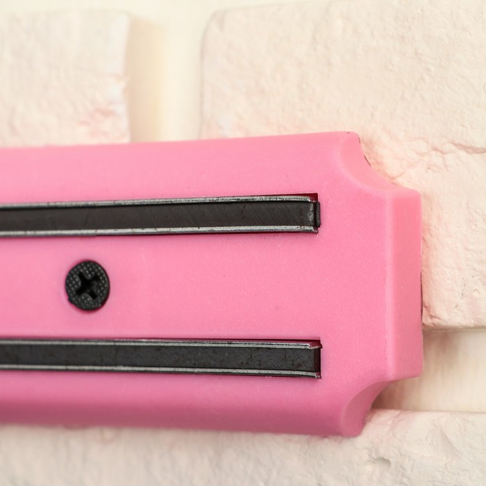 Держатель для ножей магнитный 33 см цвет розовый