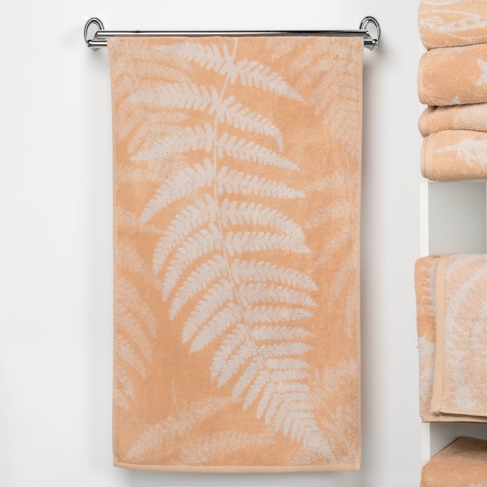 Полотенце махровое "Этель" Шелест, цвет айвори, 70х130 см, 100% хл, 420 г/м²