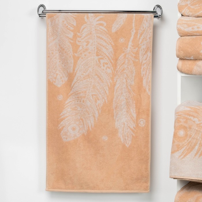 Полотенце махровое "Этель" Легкость, цвет айвори, 50х90 см, 100% хл, 420 г/м²