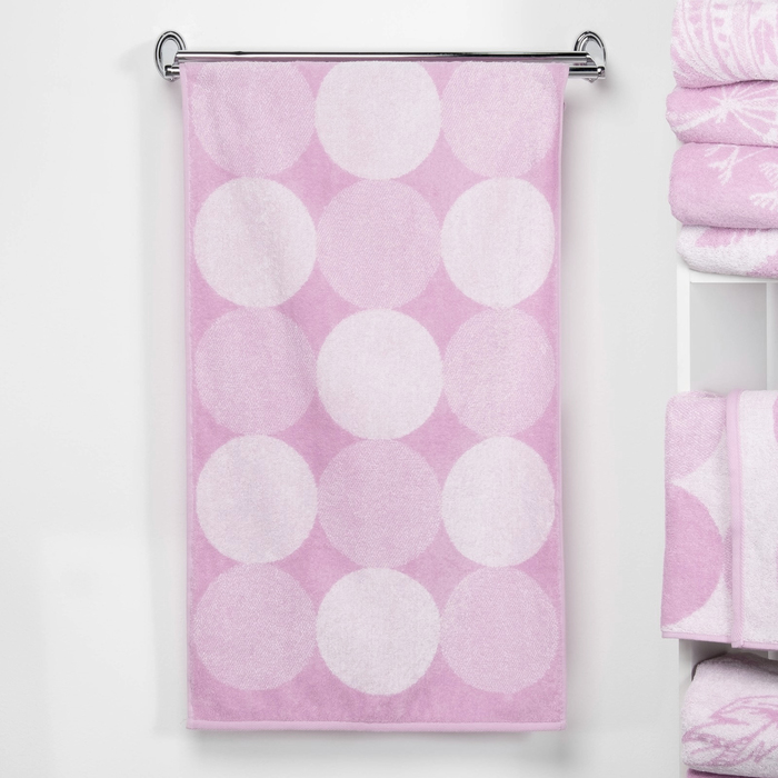 Полотенце махровое "Этель" Конфетти, цвет лаванда, 50х90 см, 100% хл, 420 г/м²