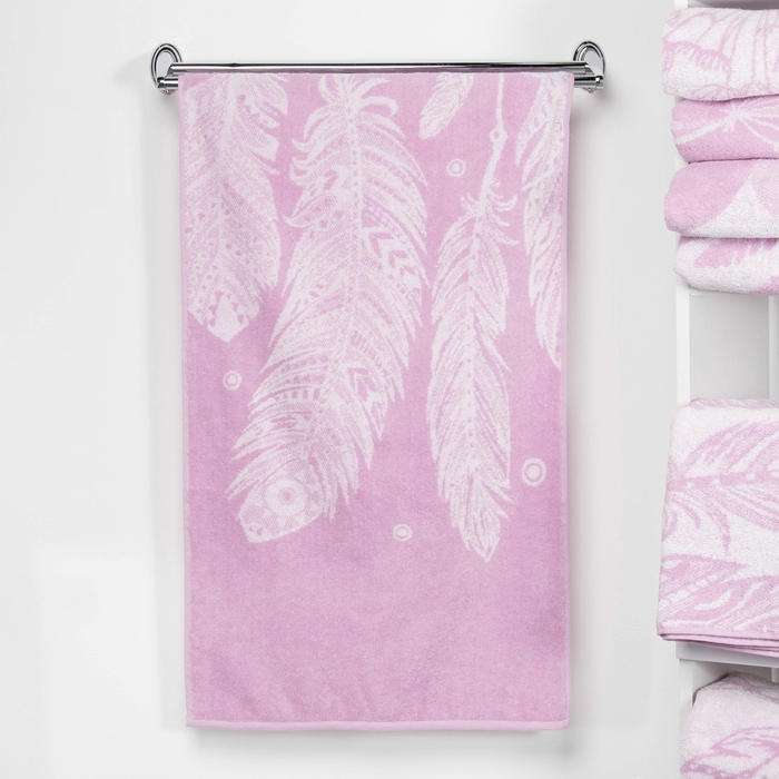 Полотенце махровое "Этель" Легкость, цвет лаванда, 50х90 см, 100% хл, 420 г/м²